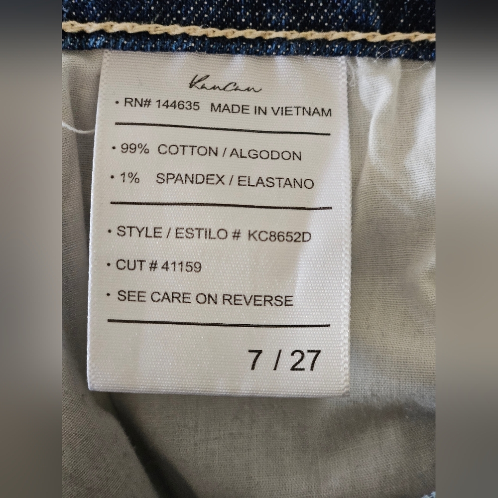 KanCan Blue Boyfriend Jeans Relaxed Distressed 7 / 27 - Picture 5 of 5